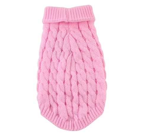 Sweter wełniany dla psa lub kota WEAVE róż Sweter wełniany dla psa lub kota WEAVE róż