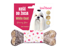 Kość do żucia dla psa LOVI FOOD dla białego psa 12cm