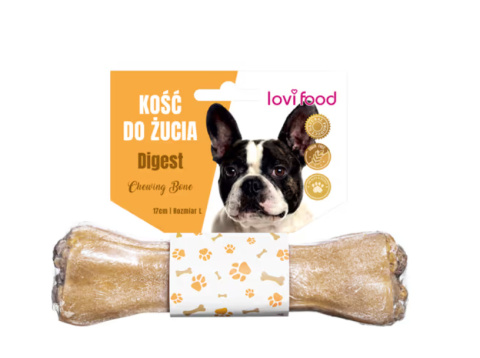 Kość do żucia dla psa LOVI FOOD na trawienie 17cm