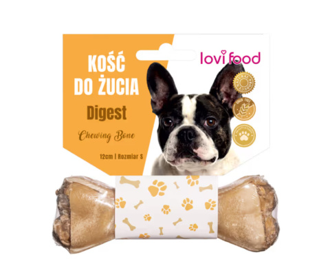 Kość do żucia dla psa LOVI FOOD na trawienie 12cm